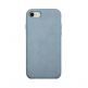 Power Support Ultrasuede Air Jacket - поликарбонатов кейс с микрофибърно покритие за iPhone SE (2020), iPhone 8, iPhone 7 (светлосин) thumbnail
