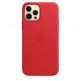 Apple iPhone Leather Case with MagSafe - оригинален кожен кейс (естествена кожа) за iPhone 12, iPhone 12 Pro (червен) thumbnail 7