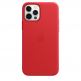 Apple iPhone Leather Case with MagSafe - оригинален кожен кейс (естествена кожа) за iPhone 12, iPhone 12 Pro (червен) thumbnail 9