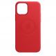 Apple iPhone Leather Case with MagSafe - оригинален кожен кейс (естествена кожа) за iPhone 12, iPhone 12 Pro (червен) thumbnail 10