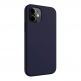 SwitchEasy Skin Case - силиконов (TPU) калъф за iPhone 12, iPhone 12 Pro (тъмносин) thumbnail 3