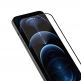 SwitchEasy Glass Pro Full Cover Tempered Glass - калено стъклено защитно покритие за дисплея на iPhone 12 Pro Max (черен-прозрачен) thumbnail