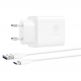 Huawei SuperCharge Wall Charger CP404 22.5W SE - захранване за ел. мрежа с USB изход и USB-C кабел (бял) thumbnail 4