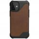 Urban Armor Gear Metropolis LT Supple Italian Leather (LTHR) - удароустойчив хибриден (естествена кожа и TPU) кейс за iPhone 12 Mini (кафяв) thumbnail 2