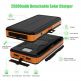 Сгъваем соларен панел с вградена батерия - Allpowers Solar Charger 6W + 25000mAh PowerBank (черен-оранжев) thumbnail 6