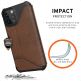 Urban Armor Gear Metropolis Supple Italian Leather (LTHR) - удароустойчив хибриден кейс тип портфейл за iPhone 12, iPhone 12 Pro (кафяв) thumbnail 6