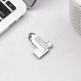 Hoco Premium 128GB USB-C Male Flash Drive + USB 3.0 Female - USB флаш памет с USB-C порт за компютри смартфони и таблети (сребрист) thumbnail 3
