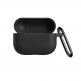 Urban Armor Gear Soft Touch U Silicone Case - удароустойчив силиконов калъф с карабинер за Apple Airpods Pro (черен) thumbnail 6