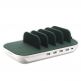 4smarts Charging Station Family Evo 63W - док станция с 4xUSB и 1xUSB-C гнезда и пад за безжично зареждане (бял-зелен) thumbnail 3