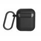 Urban Armor Gear Soft Touch U Silicone Case - удароустойчив силиконов калъф с карабинер за Apple Airpods и Apple Airpods 2 (черен) thumbnail 4