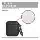 Urban Armor Gear Soft Touch U Silicone Case - удароустойчив силиконов калъф с карабинер за Apple Airpods и Apple Airpods 2 (черен) thumbnail 6