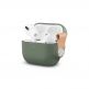 Moshi Pebbo Detachable Wrist Strap Case - силиконов кейс с каишка за Apple Airpods Pro (зелен) thumbnail