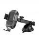 Baseus Smart Vehicle Bracket Wireless Charger (WXZN-B01) - поставка за таблото и стъклото на кола с безжично зареждане за Qi съвместими смартфони (черен) thumbnail