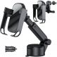 Baseus 5in1 Vehicle Bracket Wireless Charger 10W (WXHW01-B01) - поставка за радиатора и таблото на кола с безжично зареждане за Qi съвместими смартфони (черен) thumbnail 3