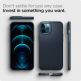 Spigen Thin Fit Case - качествен тънък матиран кейс за iPhone 12 Pro Max (тъмносив) thumbnail 4