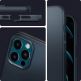 Spigen Thin Fit Case - качествен тънък матиран кейс за iPhone 12 Pro Max (тъмносив) thumbnail 5