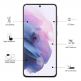 Eiger 3D Full Screen Tempered Glass - калено стъклено защитно покритие с извити ръбове за целия дисплея на Samsung Galaxy S21 Ultra (черен-прозрачен) thumbnail 2