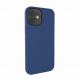 SwitchEasy MagSkin Case - тънък силиконов кейс с вграден магнитен конектор (MagSafe) за iPhone 12 mini (син) thumbnail 2