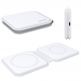 4smarts Wireless Charger UltiMAG 15W - двойна поставка (пад) за безжично зареждане за iPhone с Magsafe и Qi съвместими устройства (бял) thumbnail 2