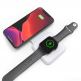 4smarts Wireless Charger UltiMAG 15W - двойна поставка (пад) за безжично зареждане за iPhone с Magsafe и Qi съвместими устройства (бял) thumbnail 6