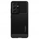 Spigen Rugged Armor Case - тънък качествен силиконов (TPU) калъф за Samsung Galaxy S21 Ultra (черен) thumbnail 3