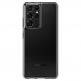Spigen Liquid Crystal Case - тънък силиконов (TPU) калъф за Samsung Galaxy S21 Ultra (прозрачен)  thumbnail 3