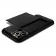 Spigen Slim Armor CS Case - хибриден кейс с отделение за кр. карти и най-висока степен на защита за iPhone 12, iPhone 12 Pro (черен) thumbnail 6