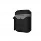 Urban Armor Gear Standard Issue Hard Case 001 - водо и удароустойчив силиконов (TPU) кейс с карабинер за Apple Airpods и Apple Airpods 2 (черен-сив) thumbnail 4
