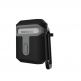 Urban Armor Gear Standard Issue Hard Case 001 - водо и удароустойчив силиконов (TPU) кейс с карабинер за Apple Airpods и Apple Airpods 2 (черен-сив) thumbnail 6
