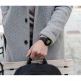 Meridio Ink Nappa Leather Band - уникална ръчно изработена кожена (естествена кожа) каишка за Samsung Galaxy Watch Active (черен) thumbnail 4