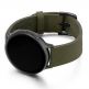 Meridio Deep Leaf Full Grain Leather Band - уникална ръчно изработена кожена (естествена кожа) каишка за Samsung Galaxy Watch Active (тъмнозелен) thumbnail