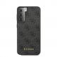 Guess 4G Charms Collection Hard Case - дизайнерски кожен кейс за Samsung Galaxy S21 Plus (сив) thumbnail 3