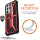 Urban Armor Gear Monarch Case - удароустойчив хибриден кейс за Samsung Galaxy S21 Ultra (червен) thumbnail 6