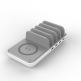Dymond Family Charger FC-05 - док станция с 4xUSB гнезда и пад за безжично зареждане (бял-сив) thumbnail