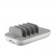 Dymond Family Charger FC-05 - док станция с 4xUSB гнезда и пад за безжично зареждане (бял-сив) thumbnail 2