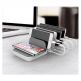 Dymond Family Charger FC-05 - док станция с 4xUSB гнезда и пад за безжично зареждане (бял-сив) thumbnail 5