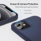 ESR Cloud Halolock Case - силиконов (TPU) калъф с вграден магнитен конектор (MagSafe) за iPhone 12 Pro Max (тъмносин) thumbnail 4