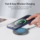 ESR Cloud Halolock Case - силиконов (TPU) калъф с вграден магнитен конектор (MagSafe) за iPhone 12, iPhone 12 Pro (тъмносин) thumbnail 2
