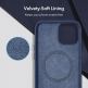 ESR Cloud Halolock Case - силиконов (TPU) калъф с вграден магнитен конектор (MagSafe) за iPhone 12 mini (тъмносин) thumbnail 5