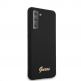 Guess Hard Silicone Case - силиконов (TPU) калъф за Samsung Galaxy S21 (черен)  thumbnail 3