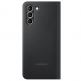 Samsung LED View Cover EF-NG991PB - оригинален калъф през който виждате информация от дисплея за Samsung Galaxy S21 (черен) thumbnail 2