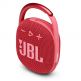 JBL Clip 4 Ultra-Portable Waterproof Speaker - водоустойчив безжичен портативен спийкър (с карабинер) с микрофон за мобилни устройства (червен) thumbnail