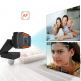Webcam B7-C2 720p - 720p домашна уеб видеокамера с микрофон (черен) thumbnail 2