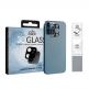 Eiger Glass 3D Camera Lens Protector - предпазен стъклен протектор за камерата на iPhone 12 Pro (черен) thumbnail