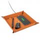 4smarts Pocket Tray Organizer, 15W - настолен органайзер с поставка (пад) за безжично зареждане за Qi съвместими устройства (кафяв) thumbnail