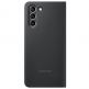 Samsung Clear View Cover EF-ZG991CB - оригинален кейс, през който виждате информация от дисплея за Samsung Galaxy S21 (черен) thumbnail 2