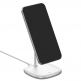 Baseus Magnetic Wireless Qi Charging Stand 15W (WXSW-02) - поставка (пад) за безжично зареждане за iPhone с Magsafe (бял) thumbnail 4