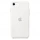 Apple Silicone Case - оригинален силиконов кейс за iPhone SE (2022), iPhone SE (2020), iPhone 8, iPhone 7 (бял) thumbnail