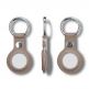PU Leather Keyring Keychain Case - стилен ключодържател от изкуствена кожа за Apple AirTag (кафяв) thumbnail 2