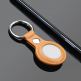 PU Leather Keyring Keychain Case - стилен ключодържател от изкуствена кожа за Apple AirTag (светлокафяв) thumbnail 4